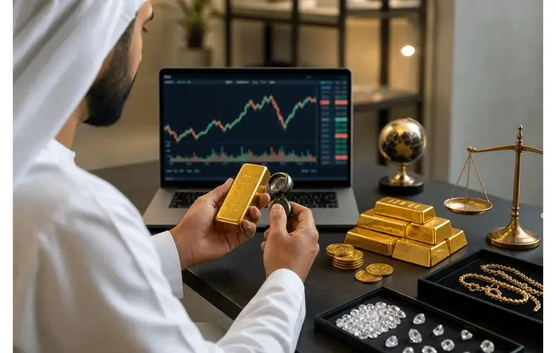 Gold assay and trading desk